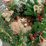 Évènements jardinerie Les Fleurs Bleues : atelier couronne de Noël